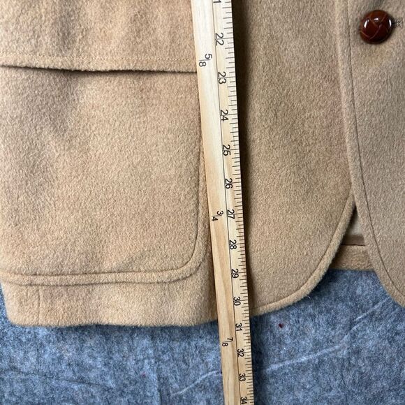 Vintage John Weitz by Palm Beach Mens Camel Hair Tan 2 Button Blazer Jacket - Picture 3 of 12